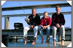 Family fishing