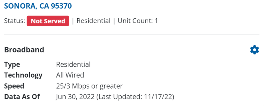not-served broadband status