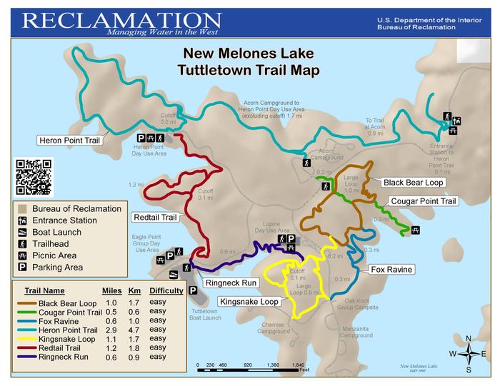New Melones Trail Map