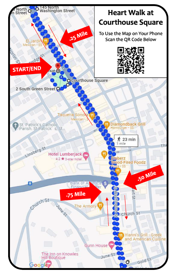 Washington St. Sonora BZP Walking Route